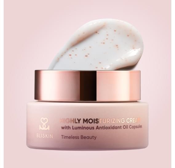 Интенсивно увлажняющий крем с сияющими антиоксидантными капсулами BLISKIN Highly Moisturizing Cream with Luminous Antioxidant Oil Capsules 50 мл
